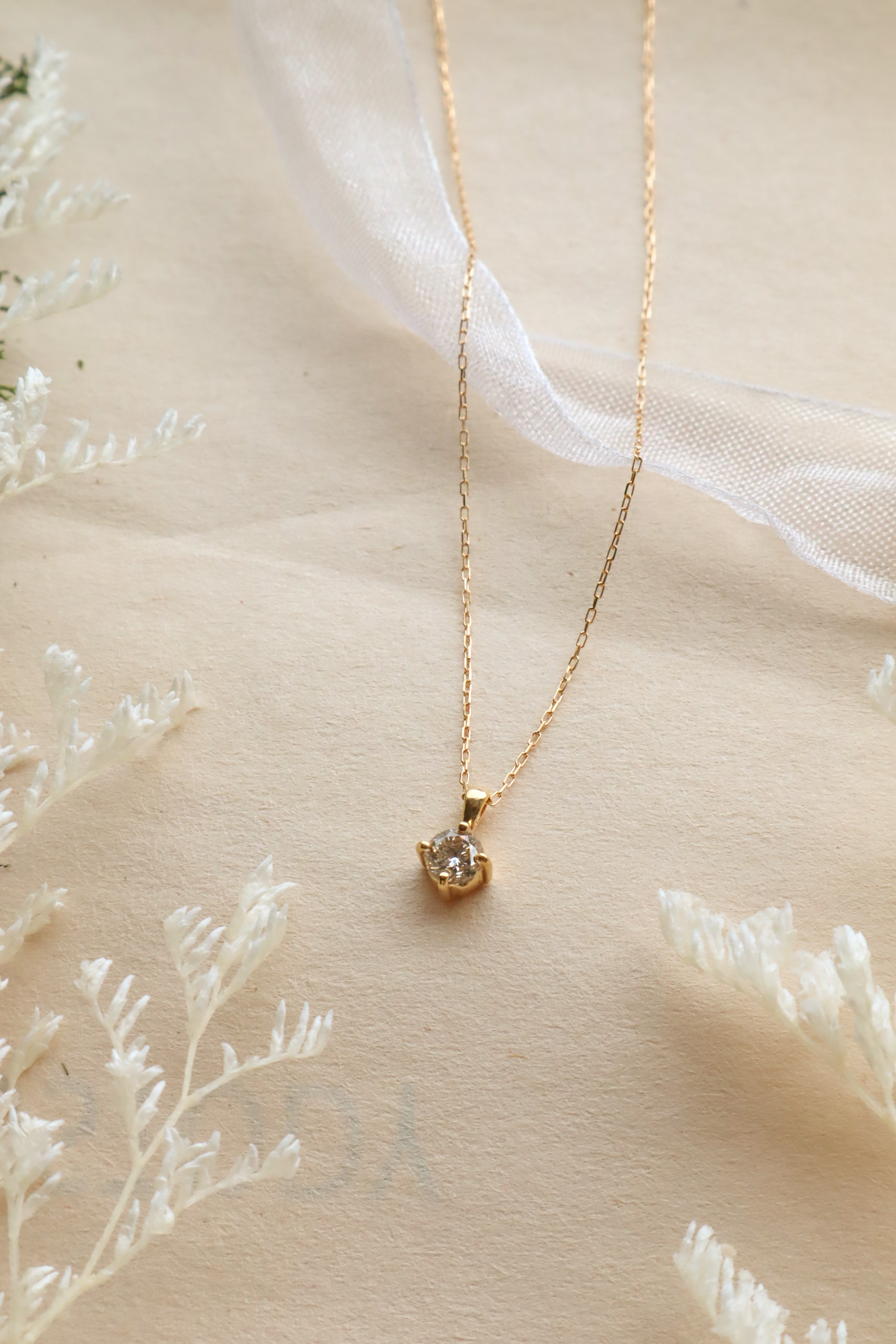 18K/恆星0.15ct真鑽項鍊