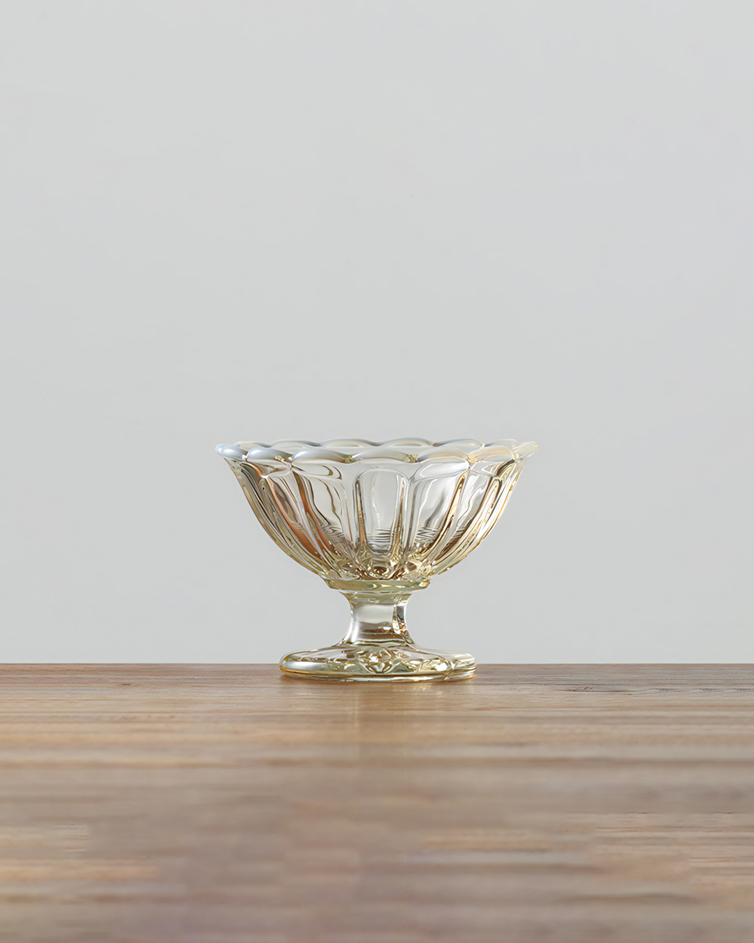 雪の花系列 玻璃甜點杯 S 古代色｜廣田硝子