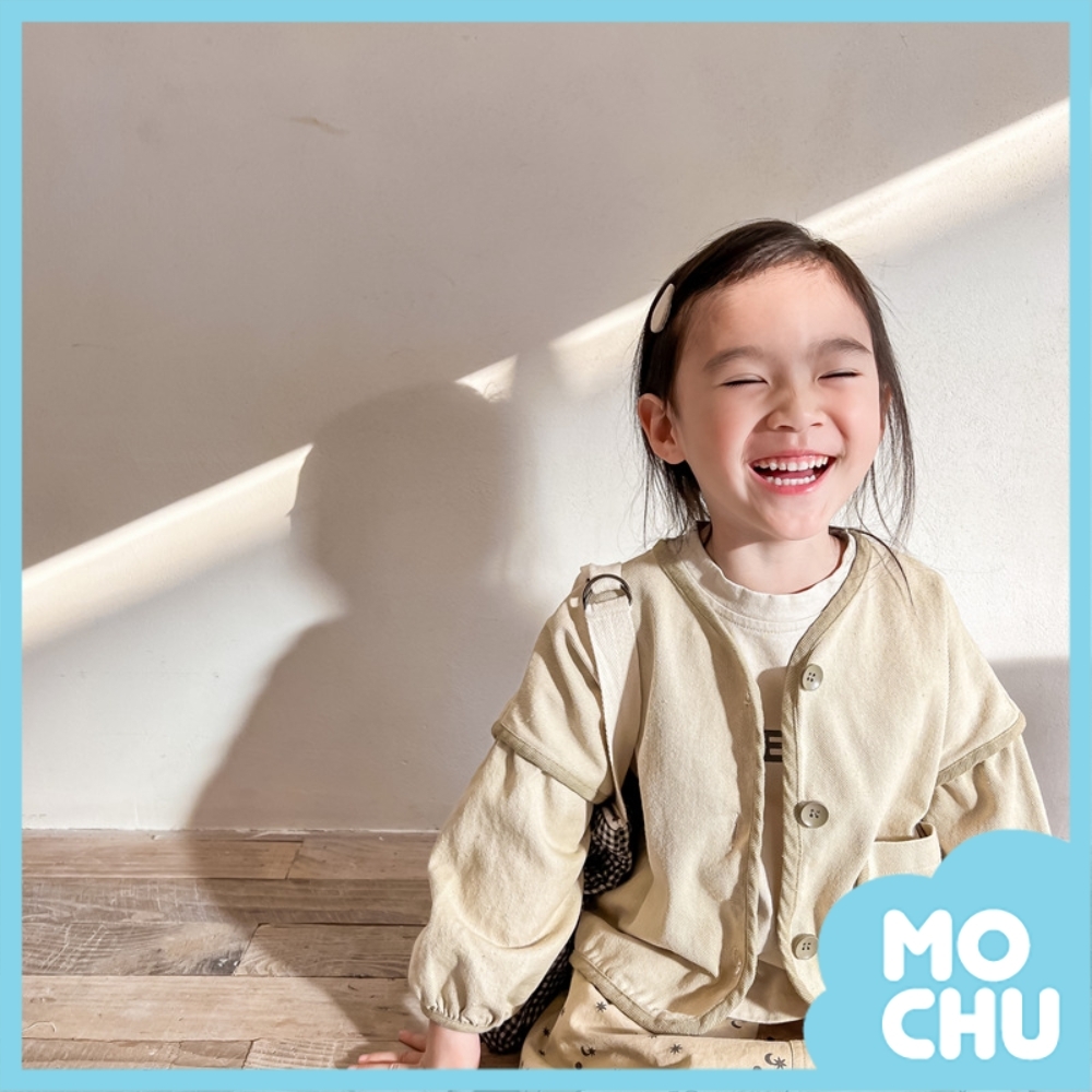 純色V領水洗棉外套(兩色)