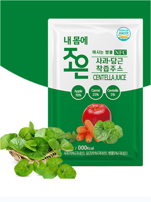 【JOEUN】韓國虎積雪草(又名: 崩大碗) ACC汁 80ML X 20包︱排毒美顏 ︱純天然成份不含添加製 [EXP: 2023.06.07]