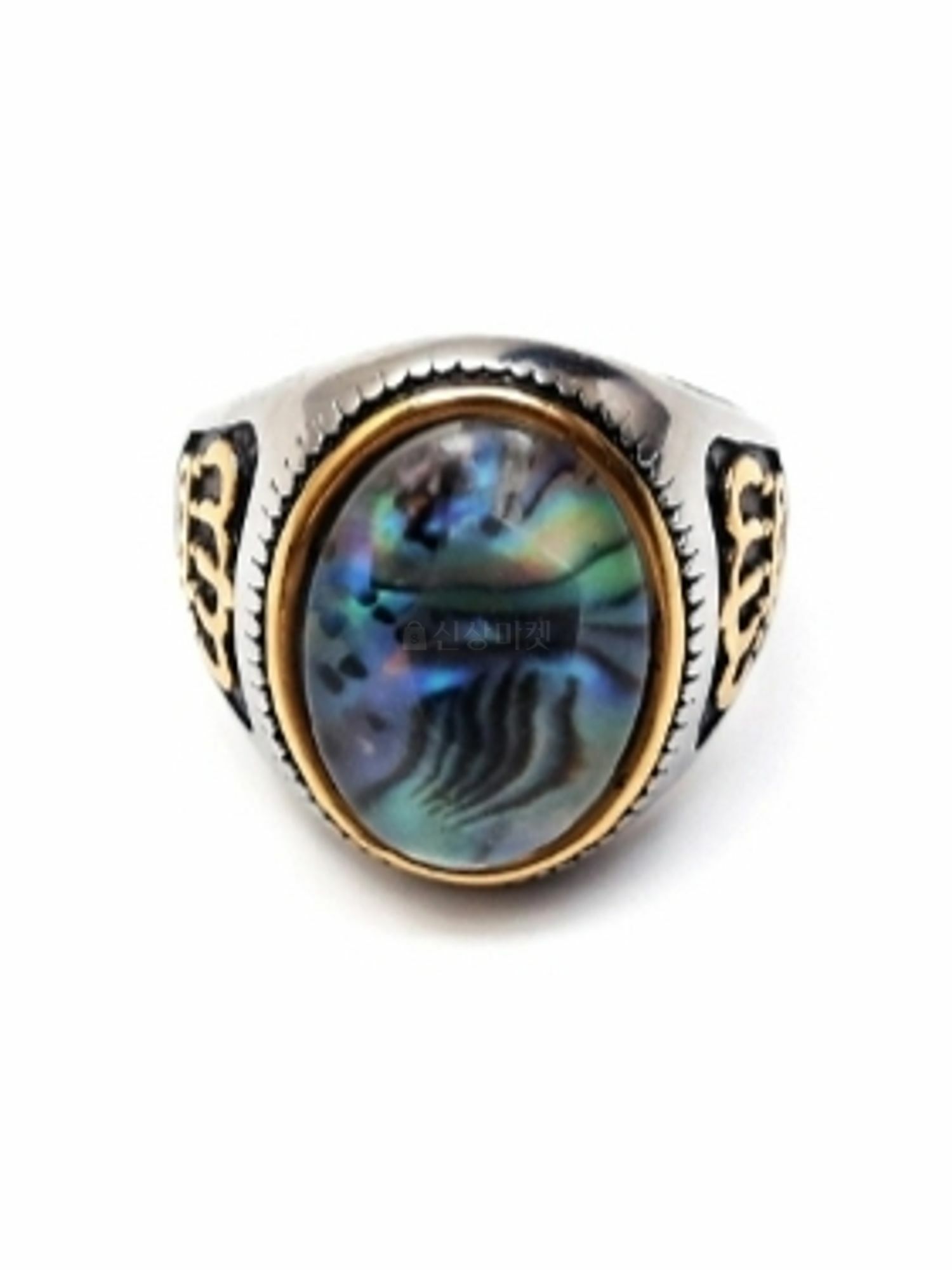 縞瑪瑙皇冠戒指