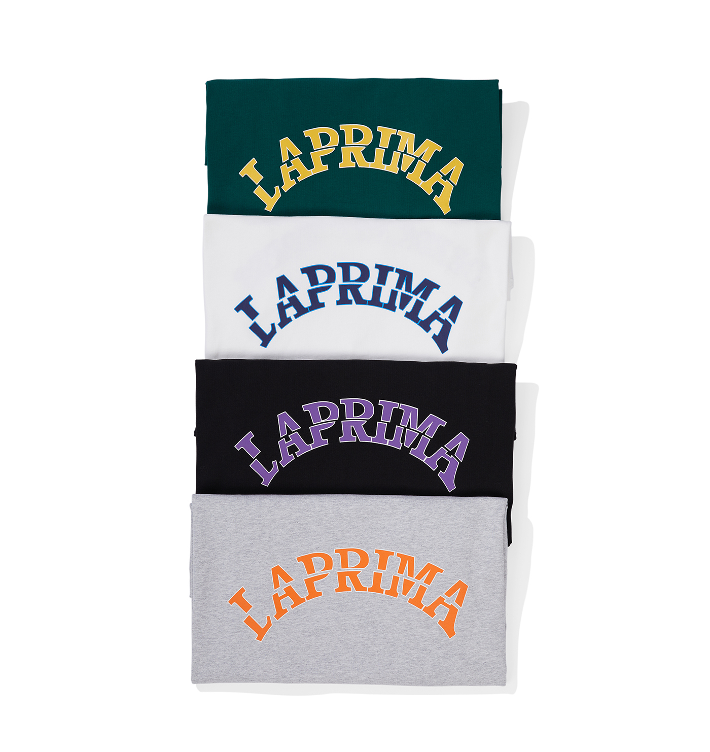 LAPRIMA University Font Crewneck Tee 美式大學字體印花短Tee 23SST08