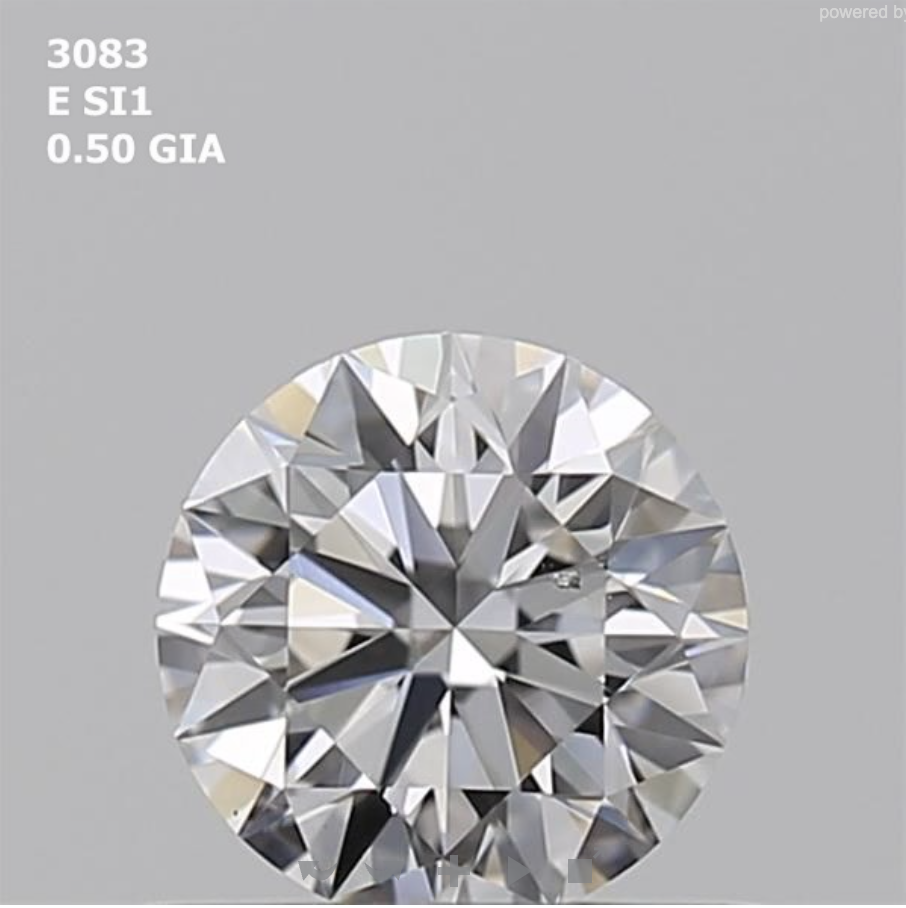 Round 0.50ct E SI1 EX EX EX N