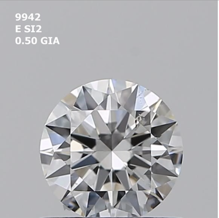 Round 0.50ct E SI2 EX EX EX N