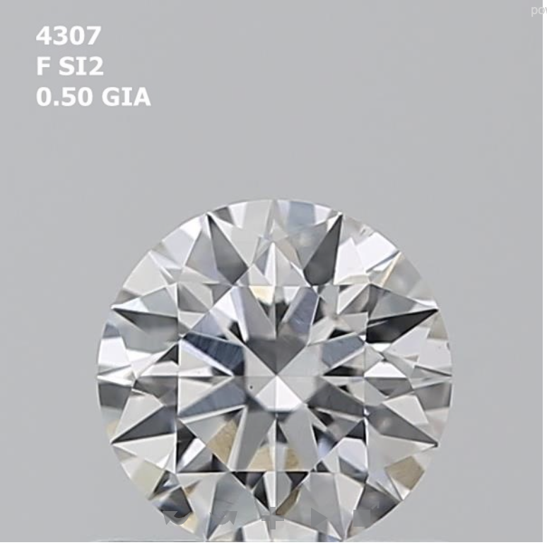 Round 0.50ct F SI2 EX EX EX N