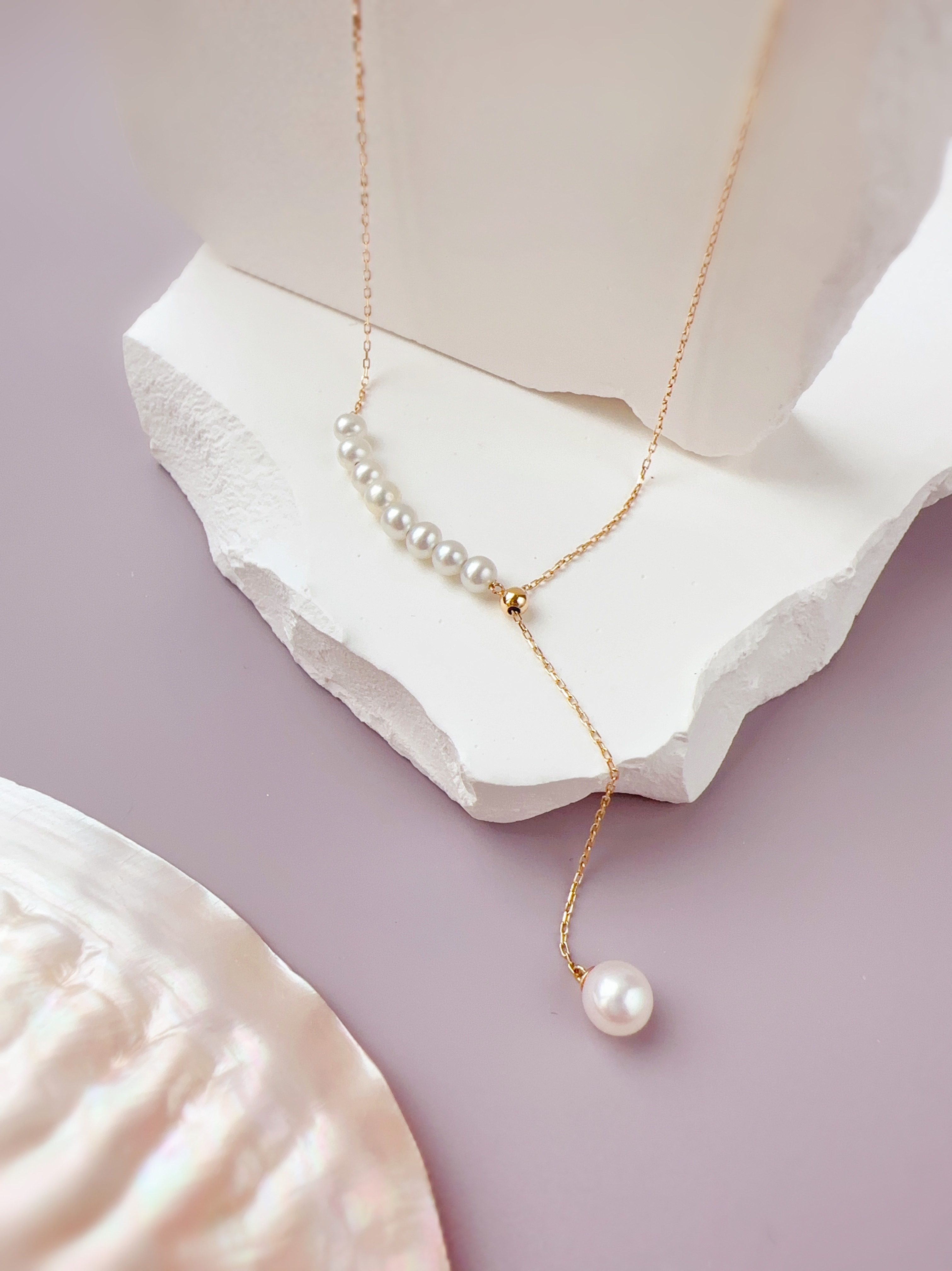 可調式Y字珍珠長鍊