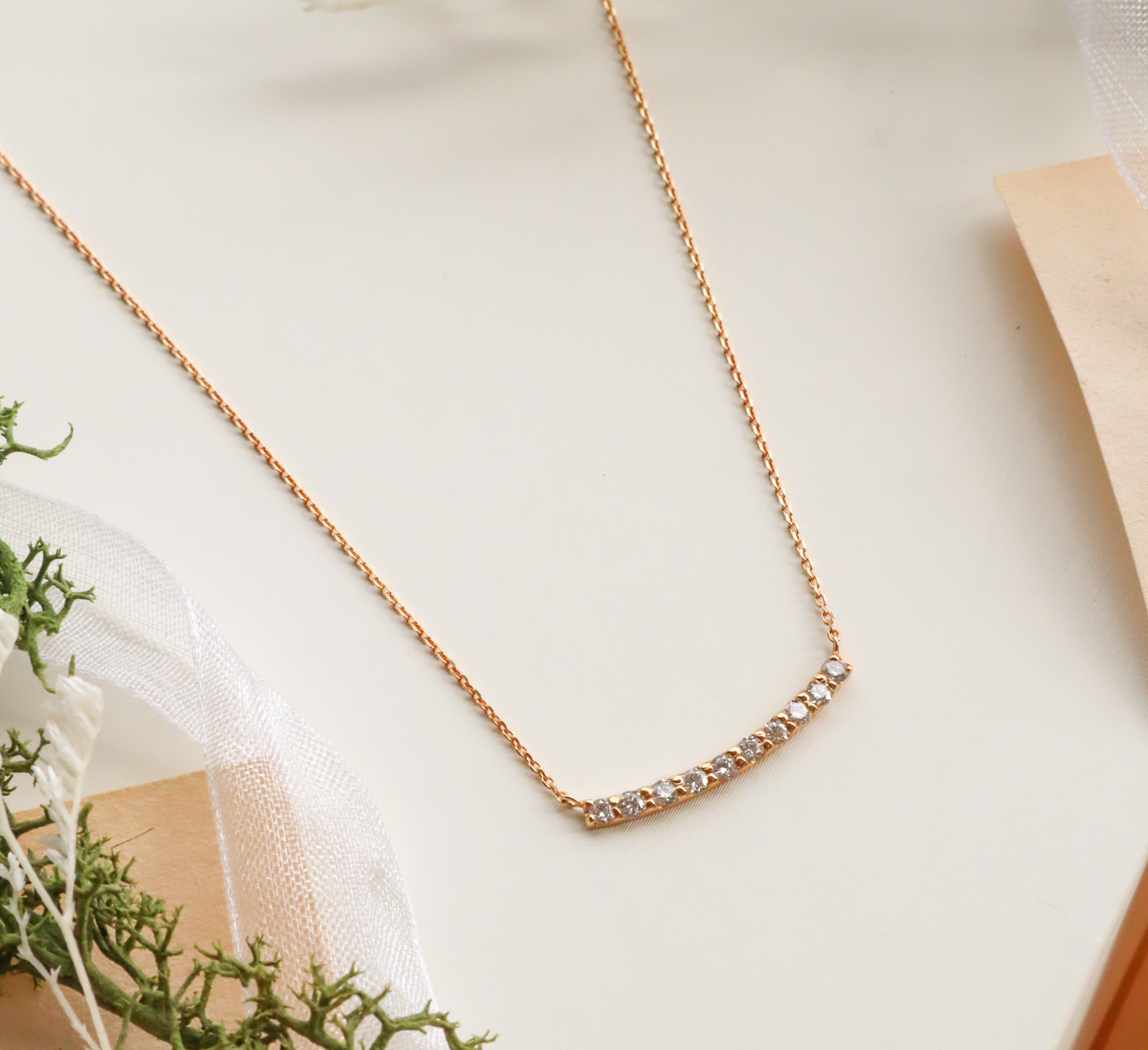 18K/優雅弧形項鍊