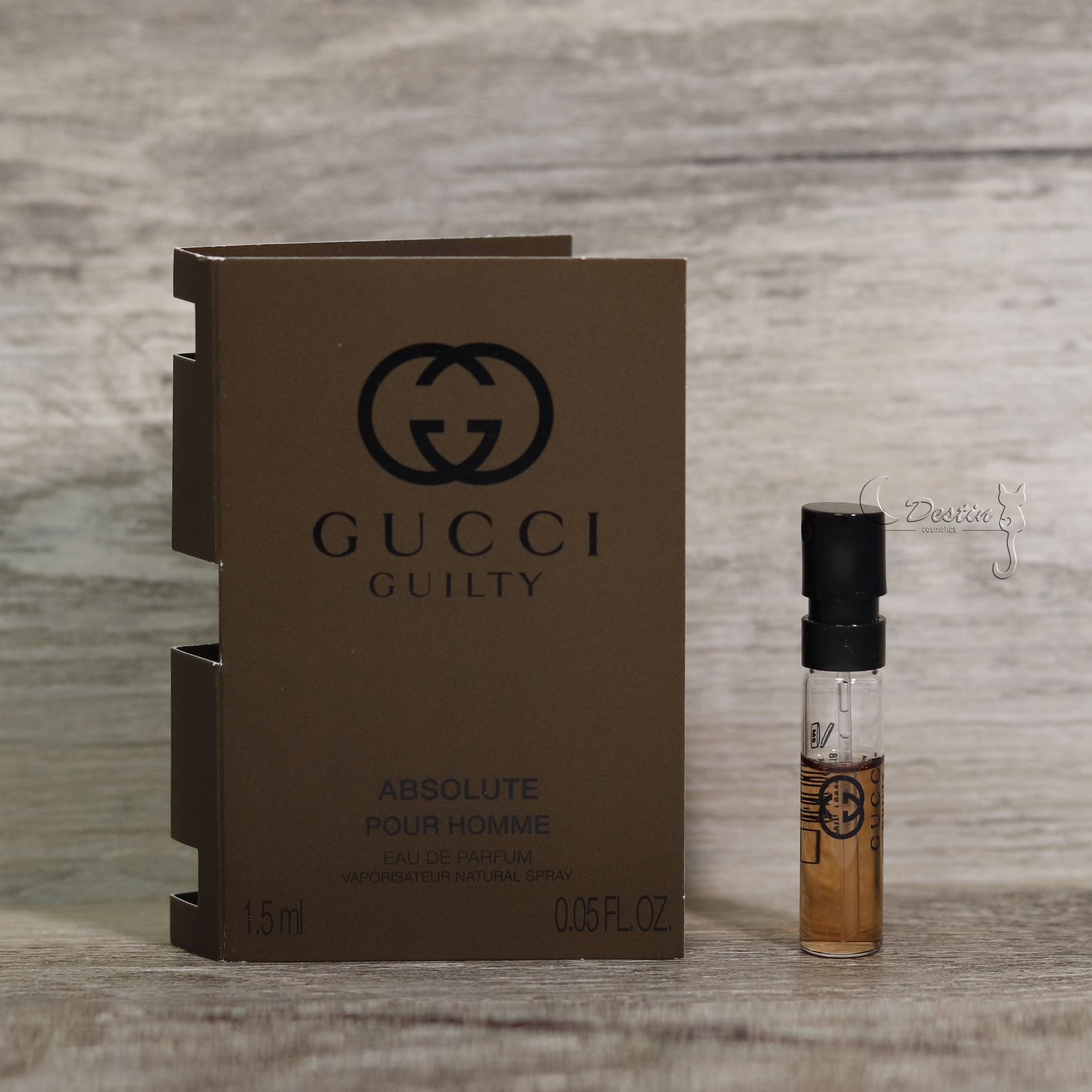 Gucci 罪愛完美浪漫Guilty Absolute 男性淡香精1.5ml 全新試管