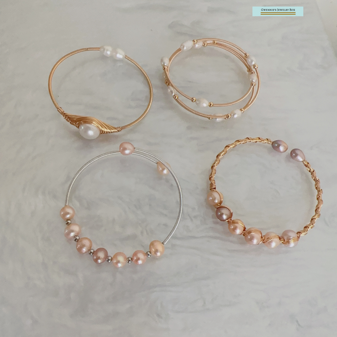 巴洛克珍珠彈性手環