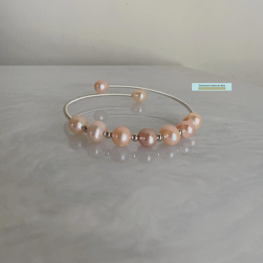 巴洛克珍珠彈性手環