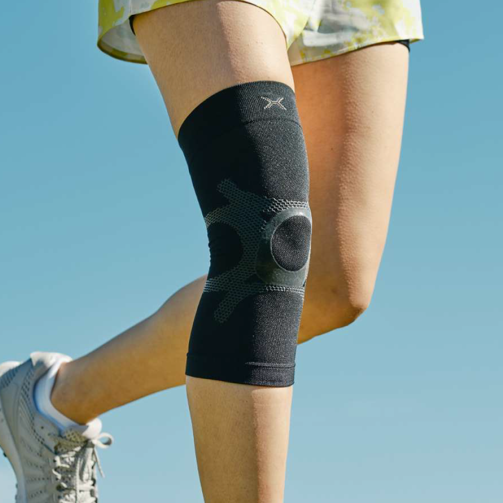 HOLZAC 透氣貼紮護膝套(黑色)