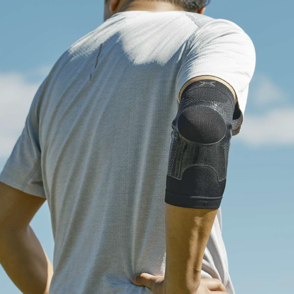 HOLZAC 透氣貼紮護肘(黑色)