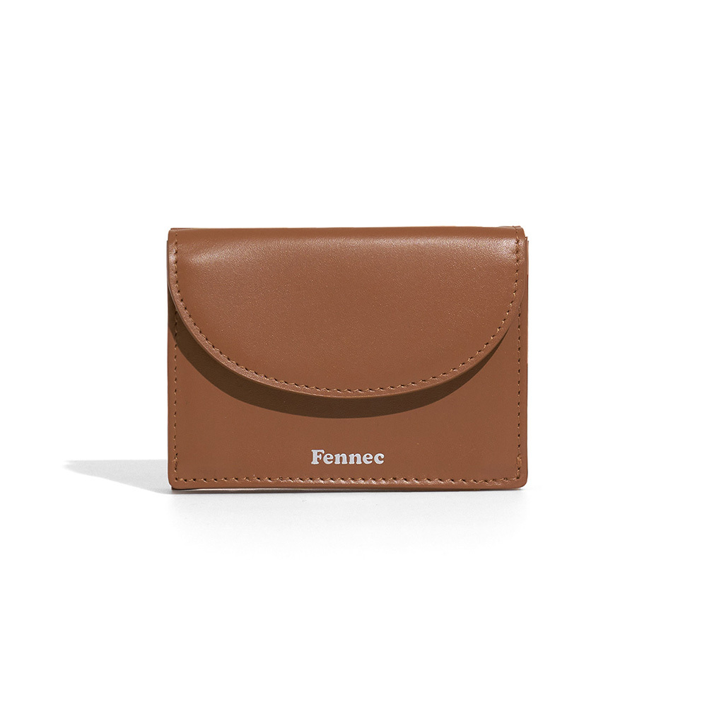 fennec - HALFMOON MINI WALLET - TAN BROWN