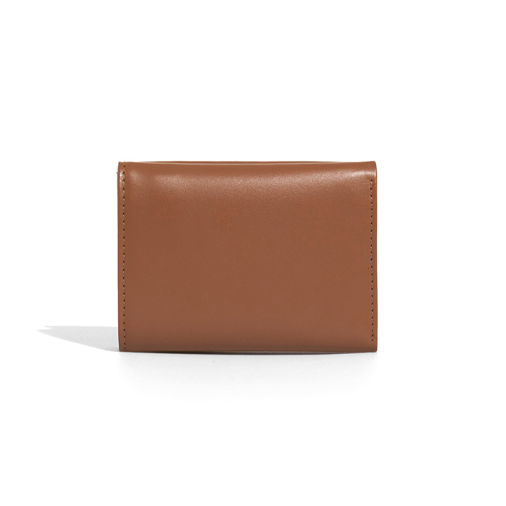 fennec - HALFMOON MINI WALLET - TAN BROWN