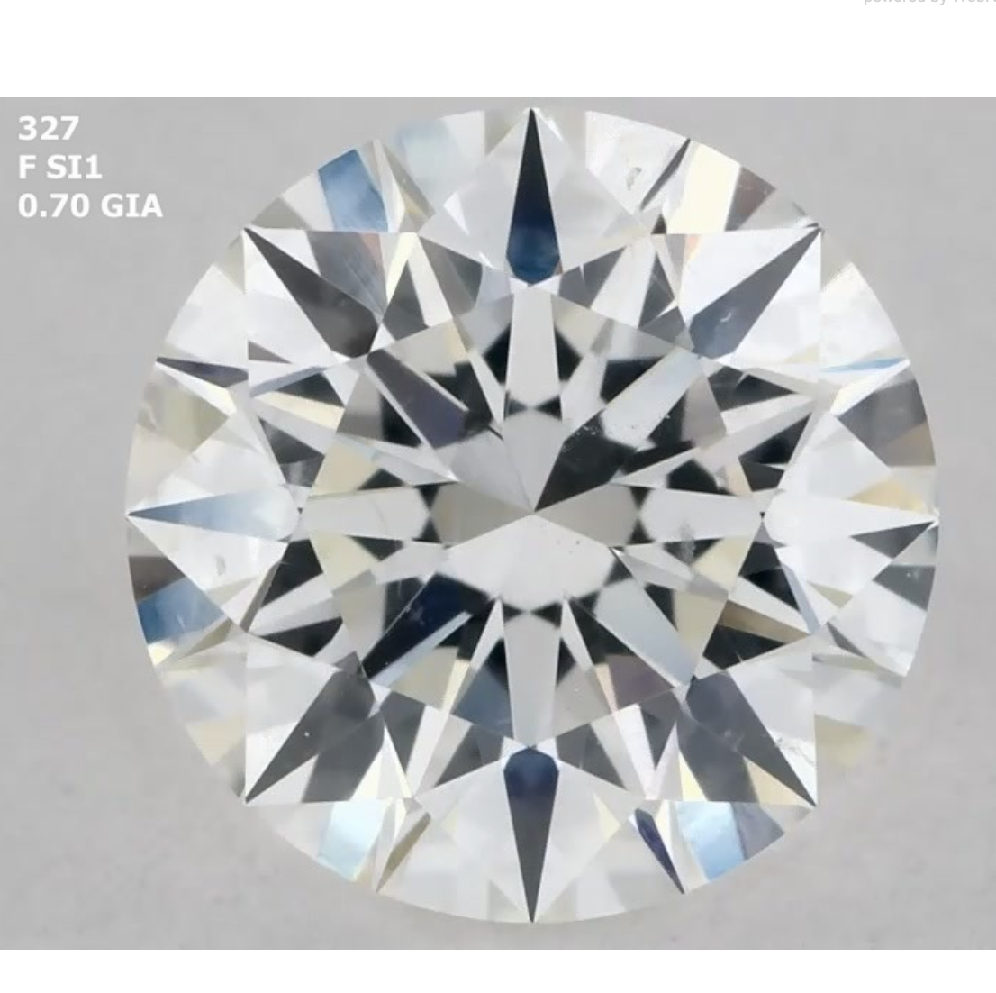 Round 0.70ct F SI1 EX EX EX N