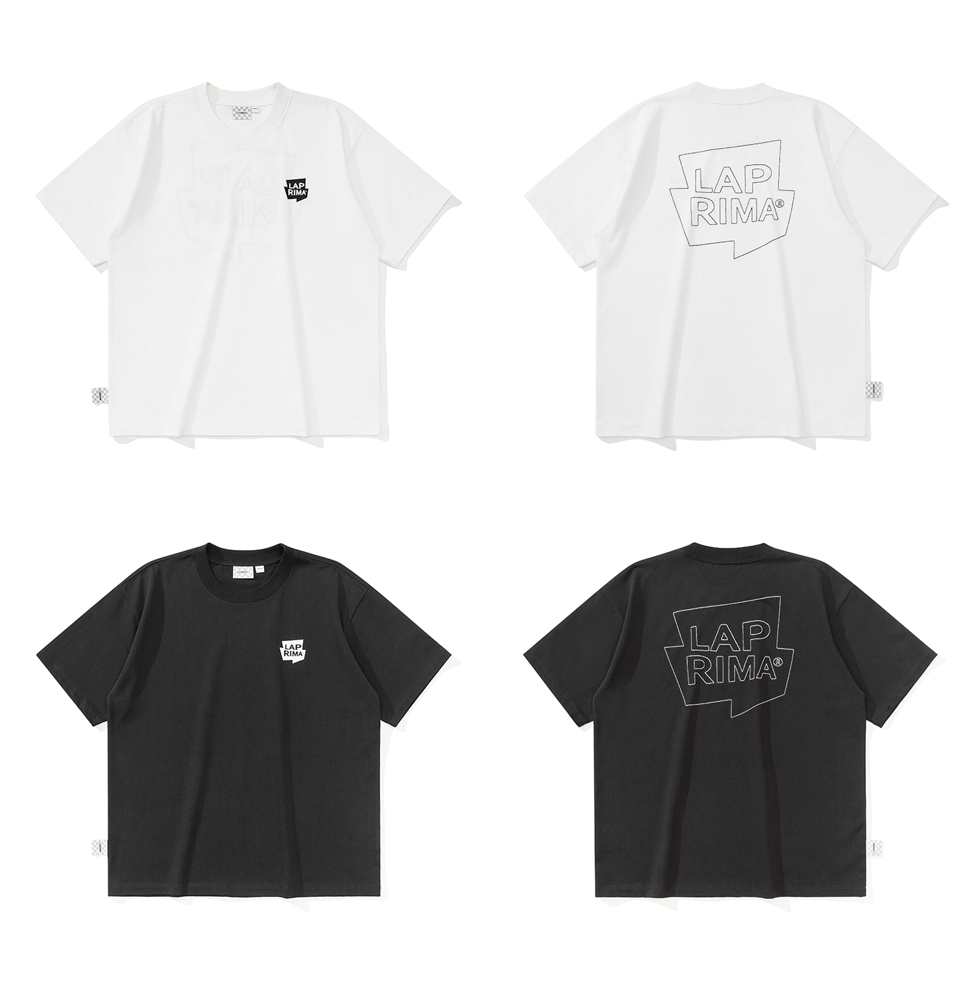 LAPRIMA Visual Print Tee 幾何Logo印花刺繡短Tee