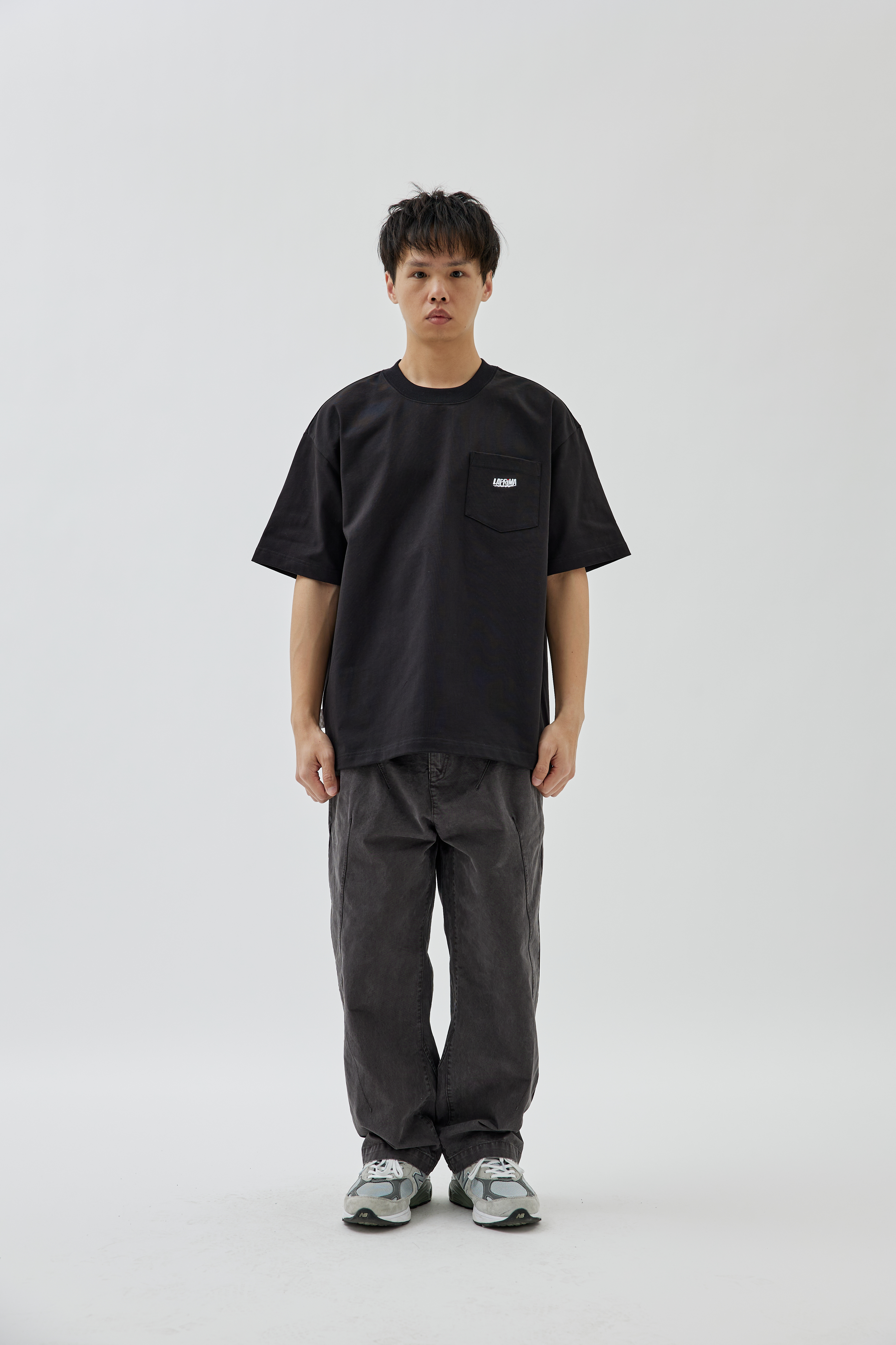LAPRIMA Embroidered Pocket Crewneck Tee 重磅刺繡口袋短Tee 23SST11