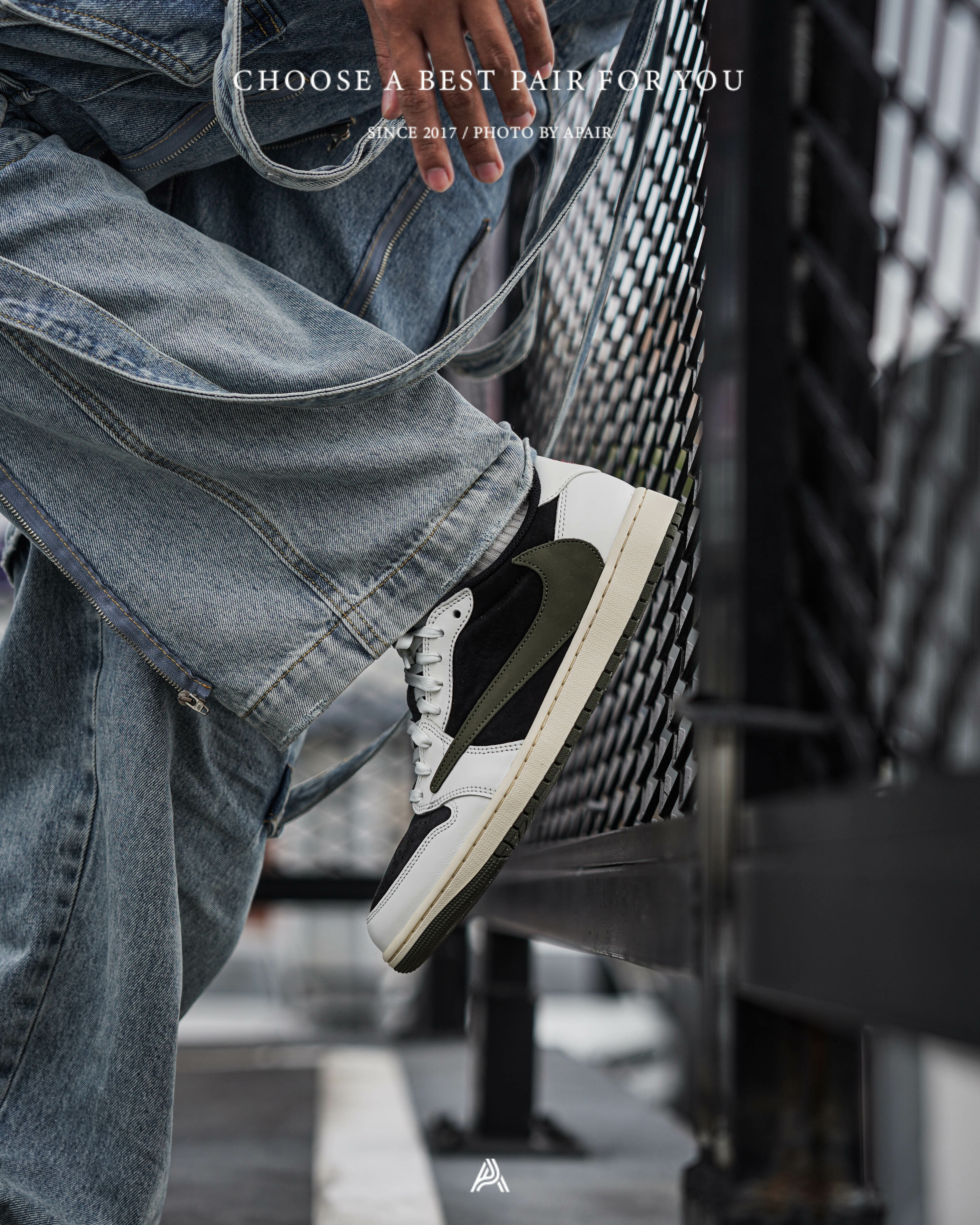 【APAIR】預購 Travis Scott x Nike Air Jordan 1 Low "Medium Olive" 黑綠橄欖 倒鉤 5.0 DZ4137-106