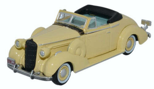 Oxford 87BS36002 HO規 Buick Special Convertible Coupe 1936 Francis Cream 別克敞篷車.乳黃