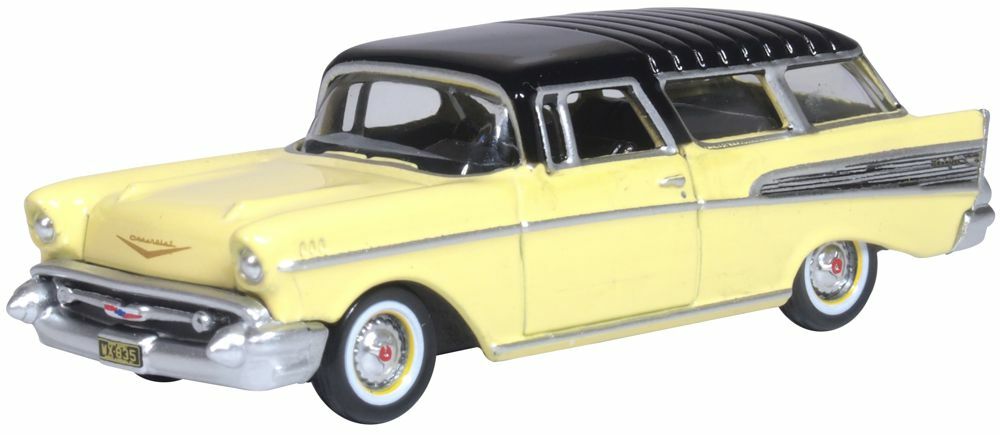 Oxford 87CN57007 1:87 Chevrolet Nomad 1957 Colonial Cream/onyx Black