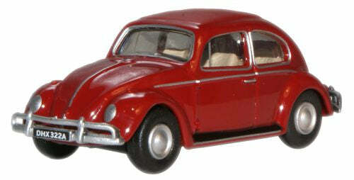 Oxford 76VWB002 1:76 VW Beetle Ruby Red 福斯金龜車.紅