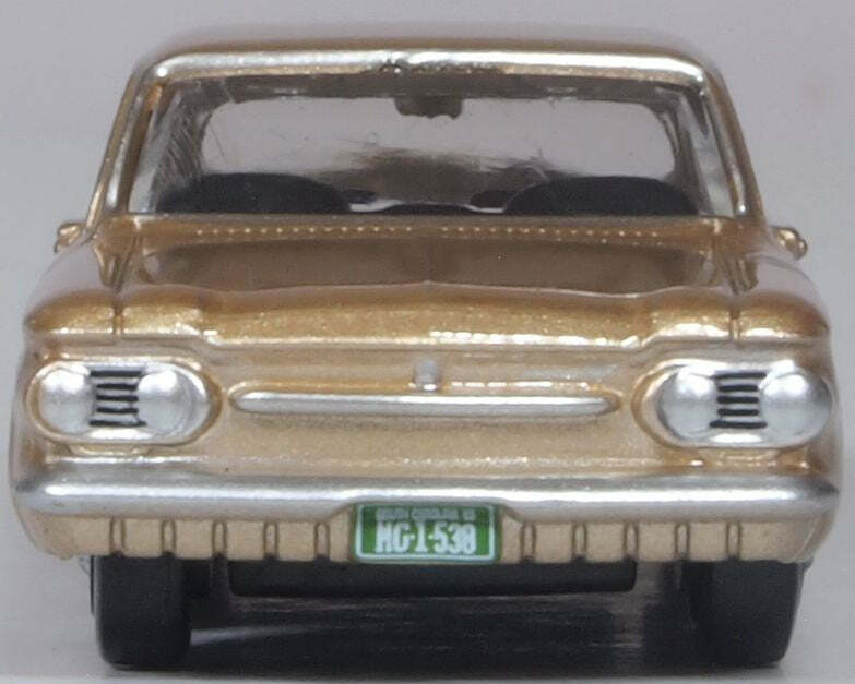 Oxford 87CH63003 HO規 Chevrolet Corvair Coupe 1963 Saddle Tan 雪佛蘭汽車.褐色