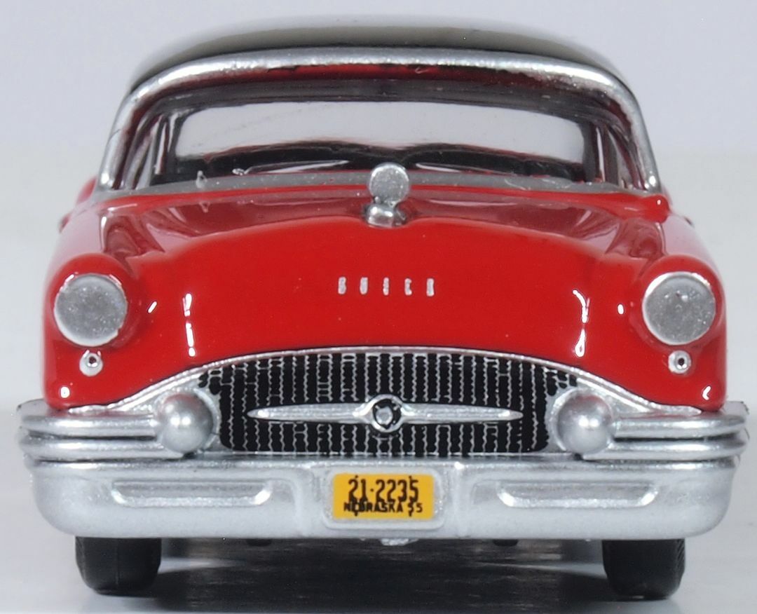 Oxford 87BC55006 HO規 Buick Century 1955 Carlsbad Black Cherokee Red 別克汽車.紅黑