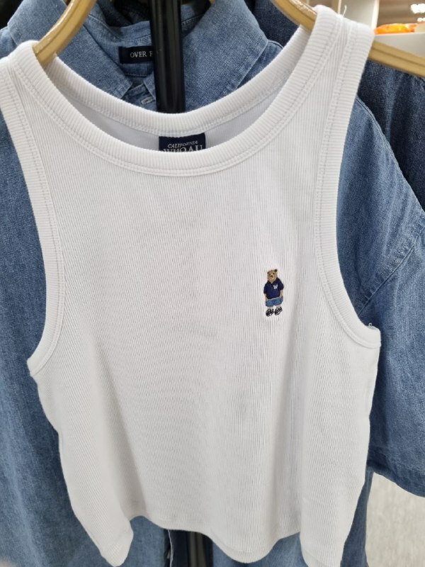 [K] WHO.A.U WOMEN'S TANK TOP,IVORY, WHRND2491F-IVORY (KWAU575)