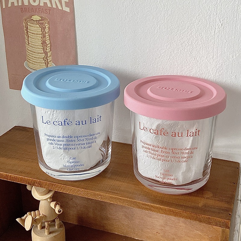 《2147》法式三色透明玻璃密封罐