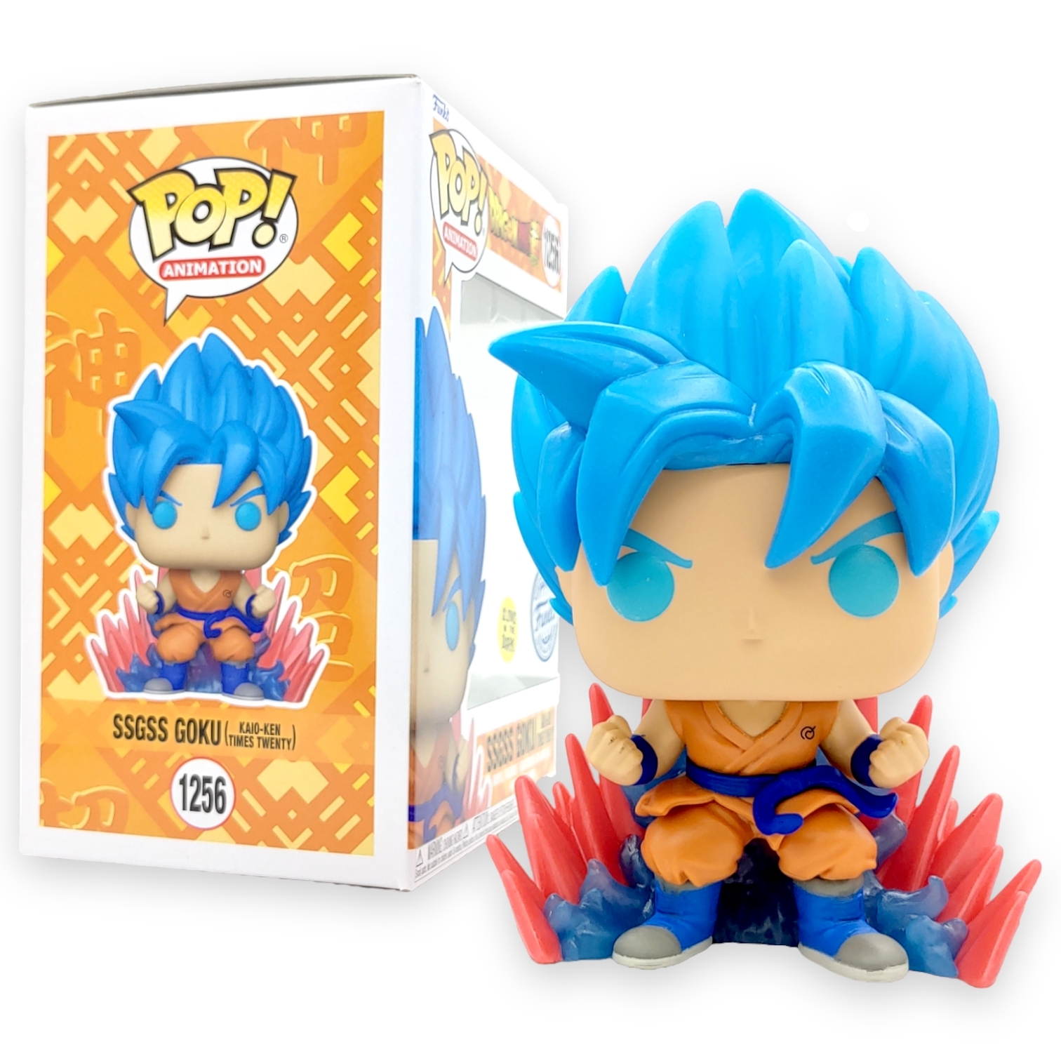 FUNKO POP<龍珠超>超藍悟空-二十倍界王拳(夜光版)-No.1256