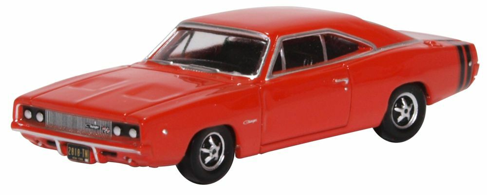 Oxford 87DC68001 1:87 Dodge Charger 1968 Bright Red