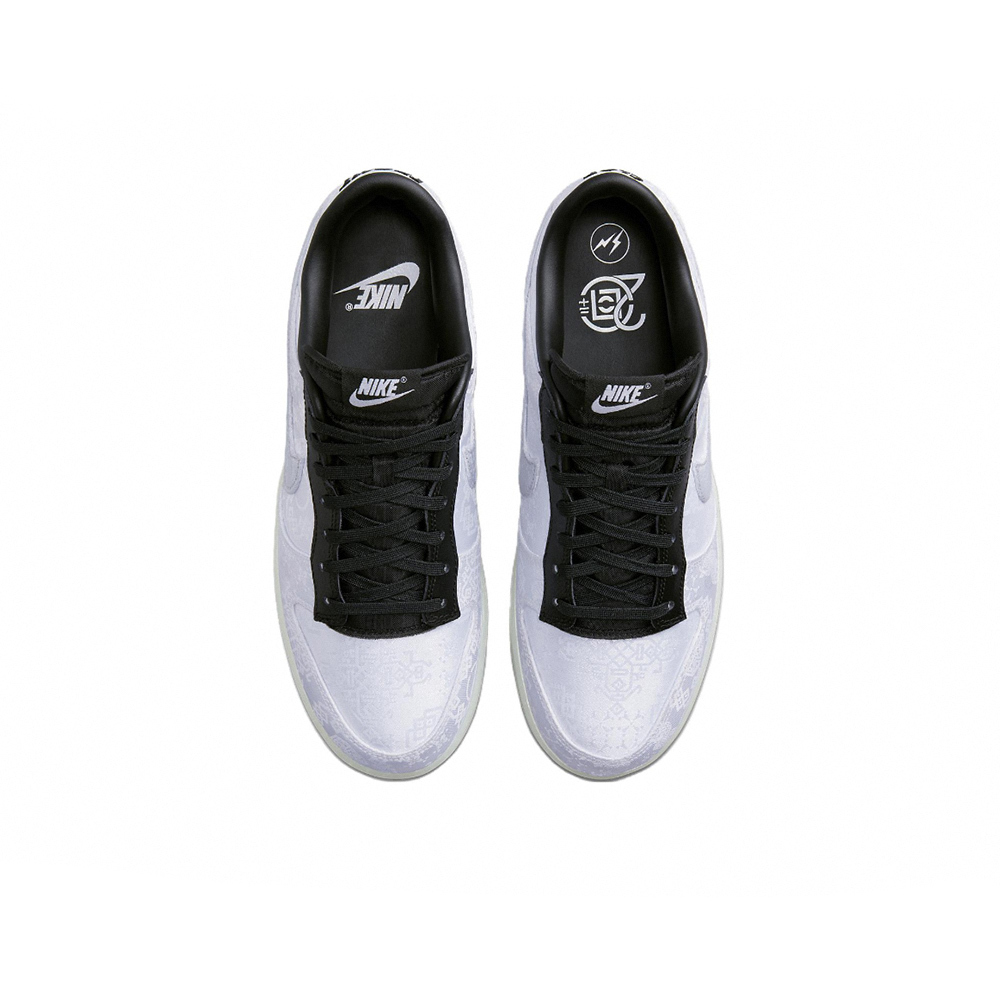 CLOT x Fragment x Nike Dunk Low 白黑絲綢刮刮樂FN0315-110