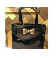 [S] TED BAKER 153865 WXB-ALACON PLAIN BOW LARGE ICON BAG,BLACK, 5059489932727 (ST14)