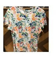[S] TED BAKER SKETCHY MAGNOLIA PRINTED FITTED TEE,WHITE, 271066WMB-MIRELAH-WHITE (ST22)