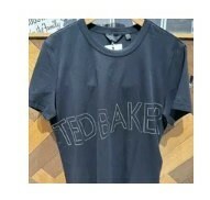 [S] TED BAKER BRAND FOIL TEE,BLACK, 157872WMB-MALOM-BLACK (ST24)