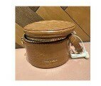 [S] TED BAKER 257363 WXB-SALMAA CROC DETAIL PU MINI DRUM BAG,BROWN, 5059489703280 (ST27)