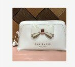 [S] TED BAKER 152913 WXG-AIMEE CURVED BOW MAKE UP BAG,IVORY, 5059489932789 (ST37)