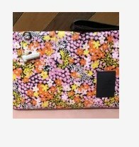 [S] TED BAKER 259080 WXB-JAZELLE NEW WORLD VERTICAL QUILTED OVERSIZED CLUTCH,JET-BLACK, 5059489839583 (ST48)