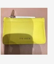 [S] TED BAKER 258866 WXL-GARCIA ZIP CARD HOLDER,YELLOW, 5059489904946 (ST52)