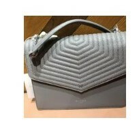 [S] TED BAKER 240785 WXB-BRITTNI QUILTED ENVELOPE TOP HANDLE BAG,GREY, 5059353321633 (ST56)