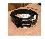 [S] TED BAKER ENAMEL LOGO BUCKLE BELT,BLACK, 267782MXZ-MESDNN-BLACK (ST55)