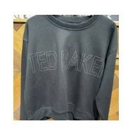 [S] TED BAKER BRANDED SWEATSHIRT,BLACK, 160669WMB-LORITO-BLACK (ST72)