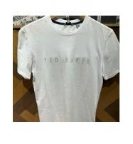 [S] TED BAKER 247128 MMB-BRONI SS BRANDED T-SHIRT,WHITE, 505935577481 (ST82)