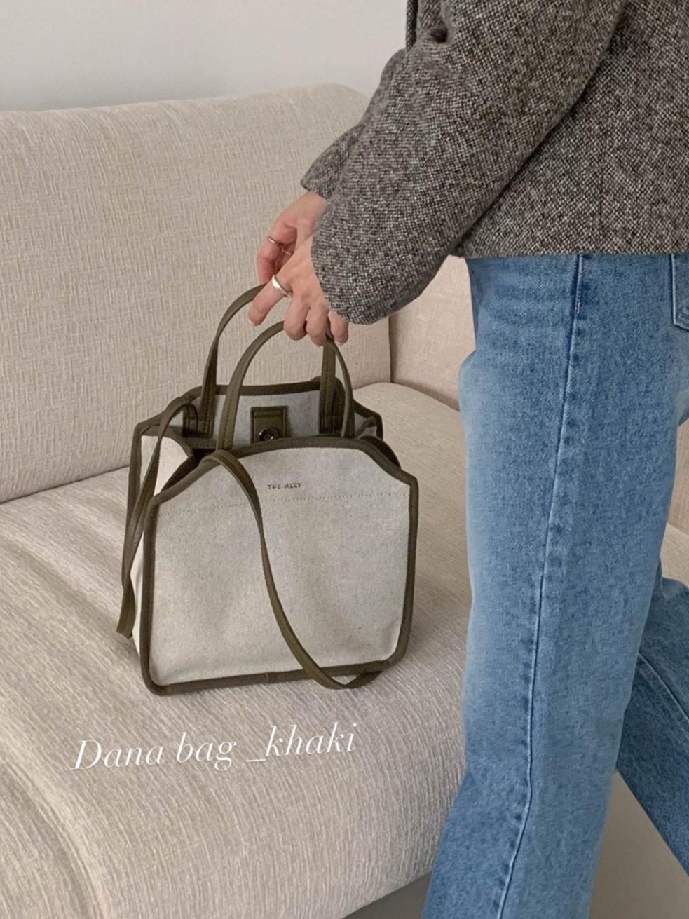 【THE ALLY】DANA BAG パウチ付き2wayトートバッグ ３色 The Ally 韓國正品DANA BAG (附收納袋) – Holy Kiddi 韓國童裝