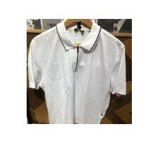 [S] TED BAKER SS TEXTURED ZIP POLO,WHITE, 259366MMB-BUER-WHITE (ST94)