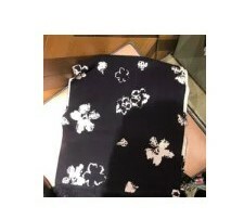 [S] TED BAKER 258328 MXV-XETER ALL-OVER FLOWER KNITTED SCARF,DARK NAVY, 5059489822141 [FINAL SALES] (ST96)