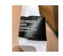 [S] TED BAKER TED BRANDED POOL SLIDE,BLACK, 260335MFD-AZIELL-BLACK (ST108)