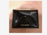 [S] TED BAKER 243504 WXL-EELLSA PATENT POPPERED OYSTER CARD HOLDER,BLACK, 5059353788665 (ST77)