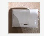 [S] TED BAKER 243504 WXL-EELLSA PATENT POPPERED OYSTER CARD HOLDER,LIGHT PINK, 5059353789372 (ST85)