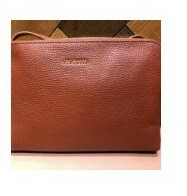 [S] TED BAKER 243468 WXB-CIARRAA SOFT LEATHER DOUBLE POUCH CROSSBODY,DARK TAN, 5059353441003 (ST99)